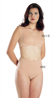 3015-X: Bra Front Closure, Pre-Molded Seamless Cup, Adjustable Straps 3008: Compression Briefs   3015-X: Brassier Cierre Delantero, Copa sin constura prehormada, tiras ajustable 3008: panty compression  